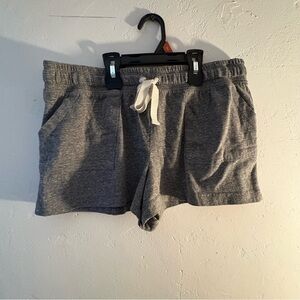 Just Be Gray Lounge Shorts Women’s Medium Drawstring Casual Sweat Shorts